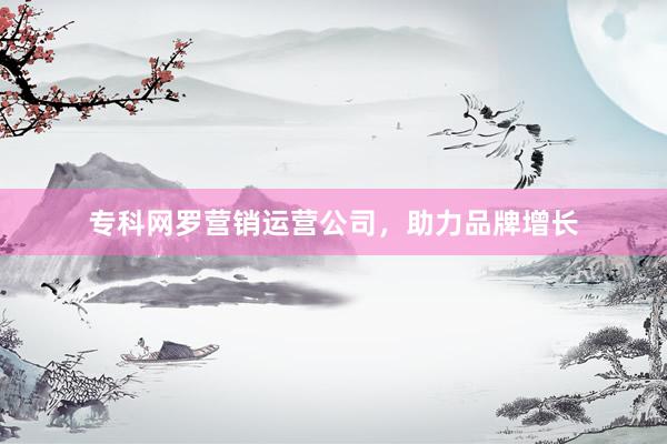 专科网罗营销运营公司，助力品牌增长