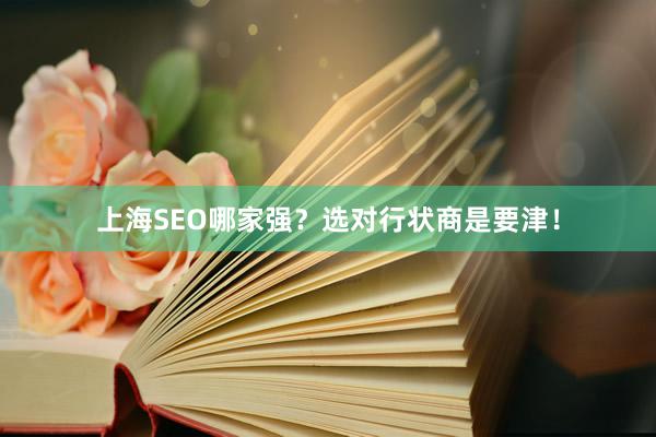 上海SEO哪家强？选对行状商是要津！
